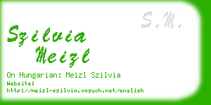 szilvia meizl business card